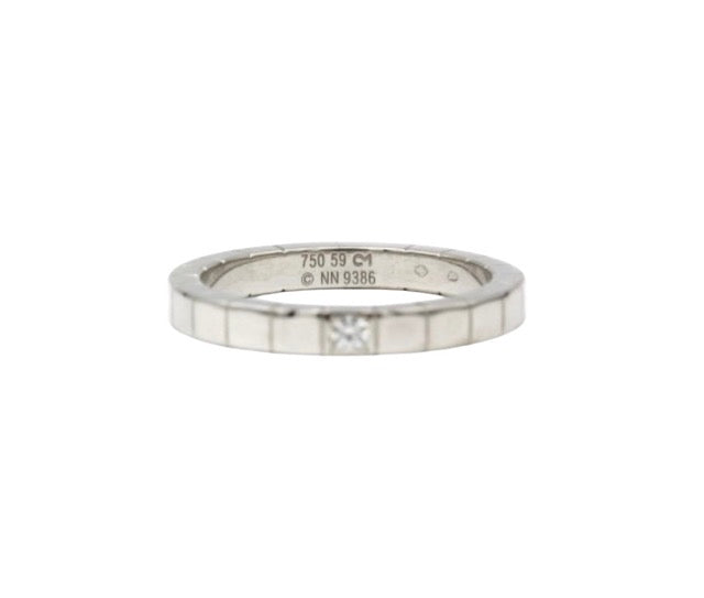 Cartier "Lanière" ring in white gold and diamond