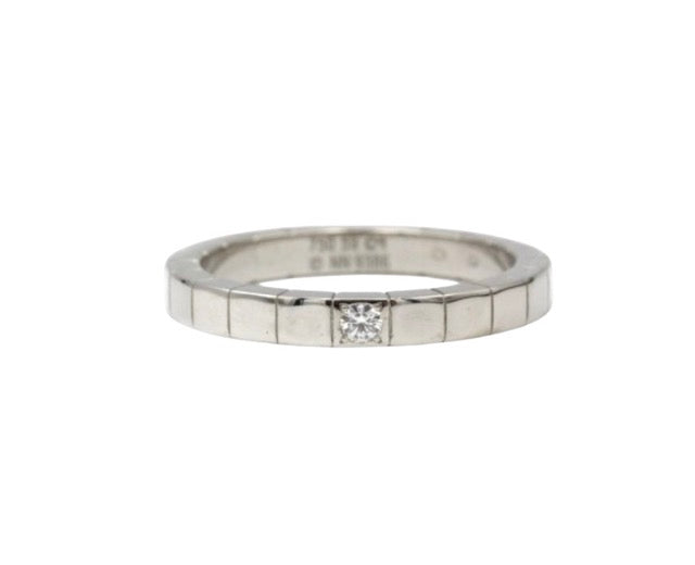 Cartier "Lanière" ring in white gold and diamond