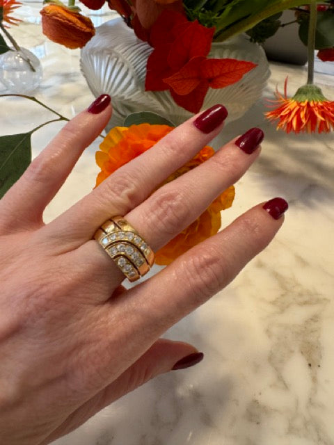 Cartier, Vintage “Up & Up” Ring, Gold and Diamonds