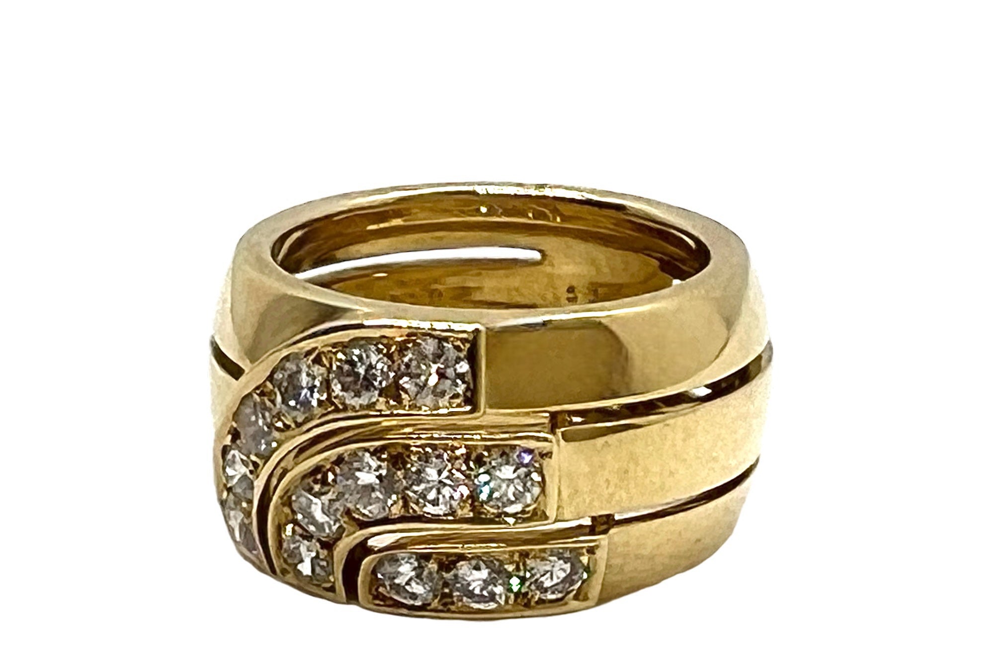 Cartier, Vintage “Up & Up” Ring, Gold and Diamonds
