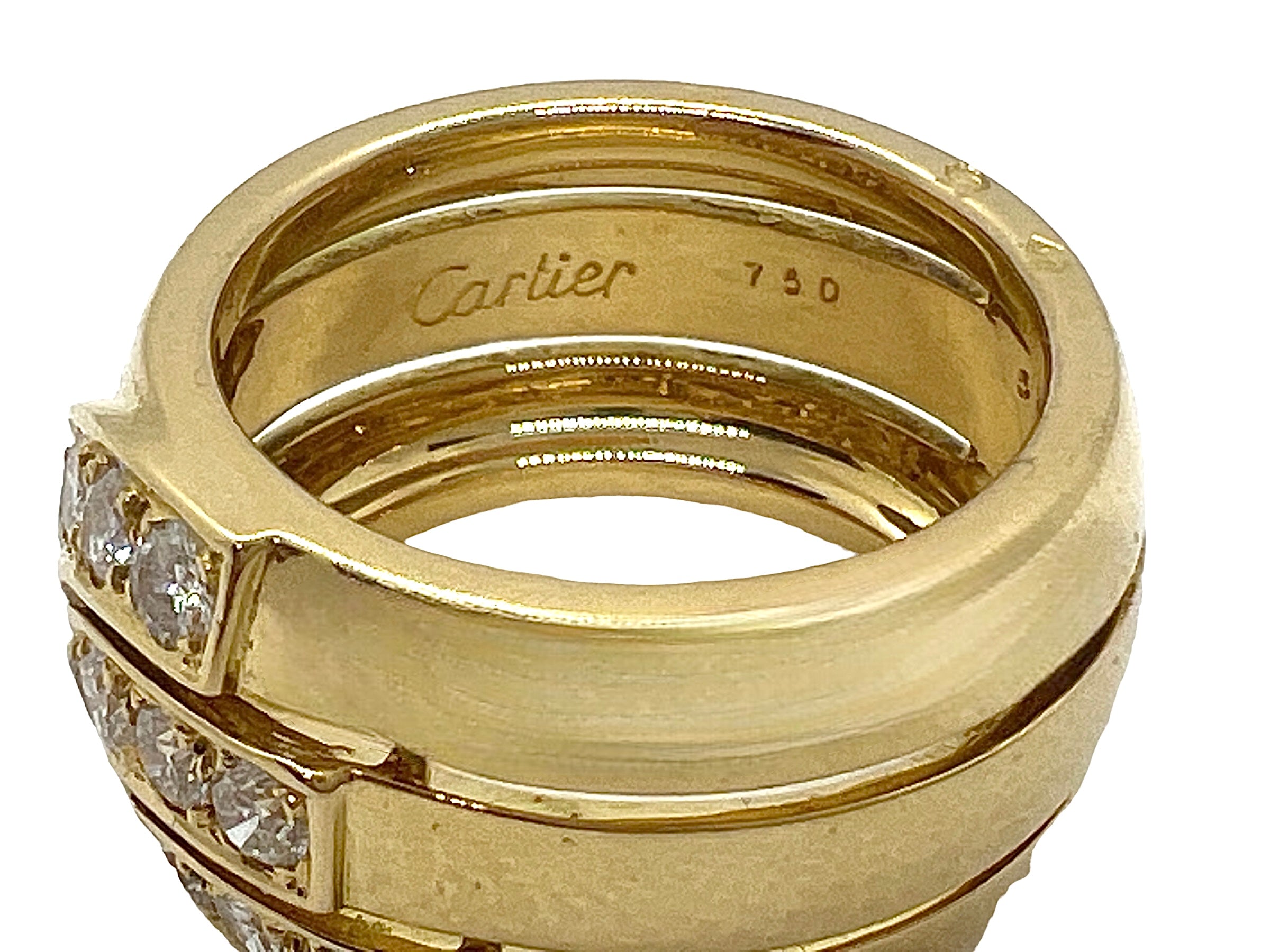 Cartier, Vintage “Up & Up” Ring, Gold and Diamonds