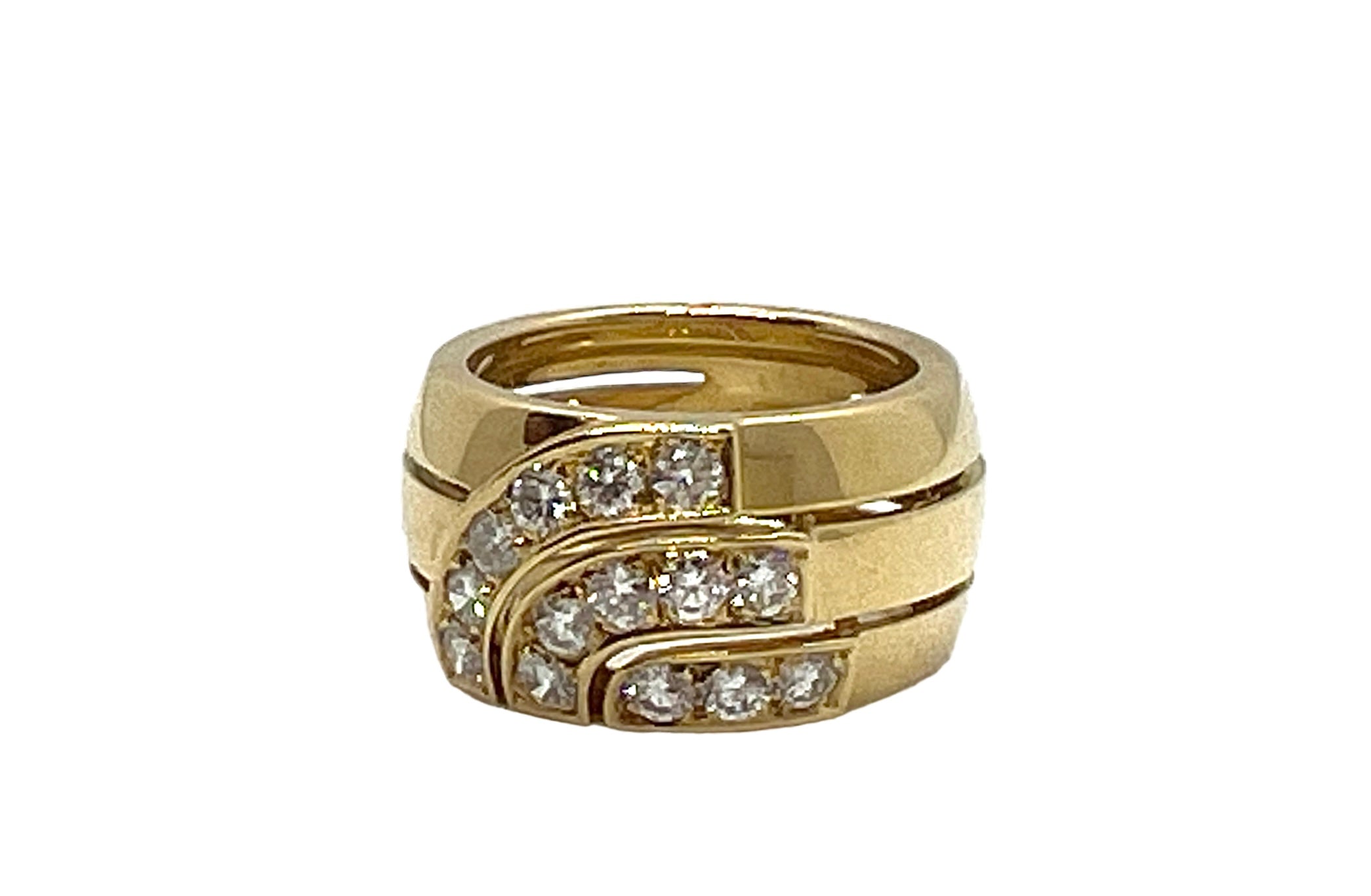 Cartier, Vintage “Up & Up” Ring, Gold and Diamonds