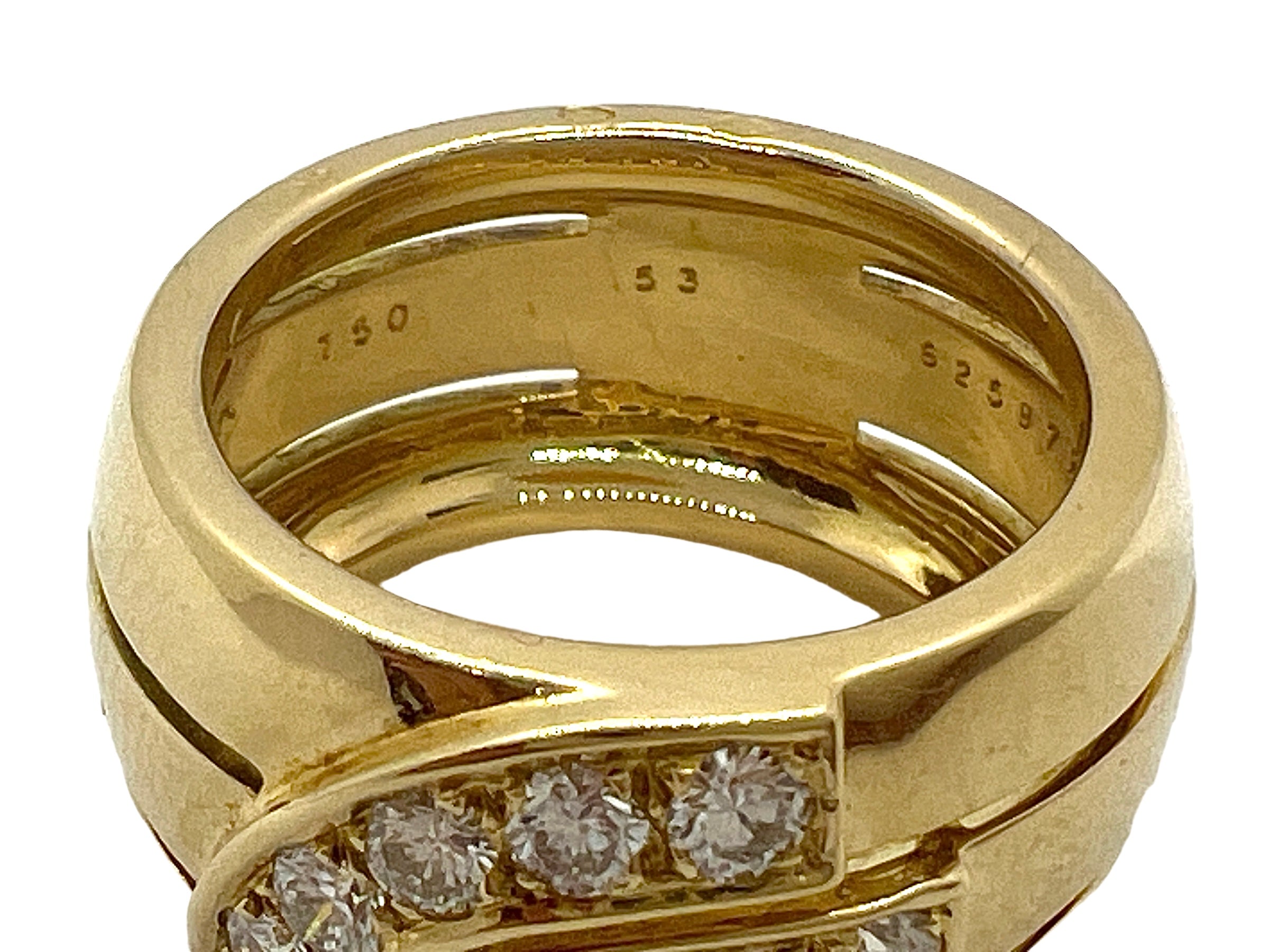 Cartier, Vintage “Up & Up” Ring, Gold and Diamonds