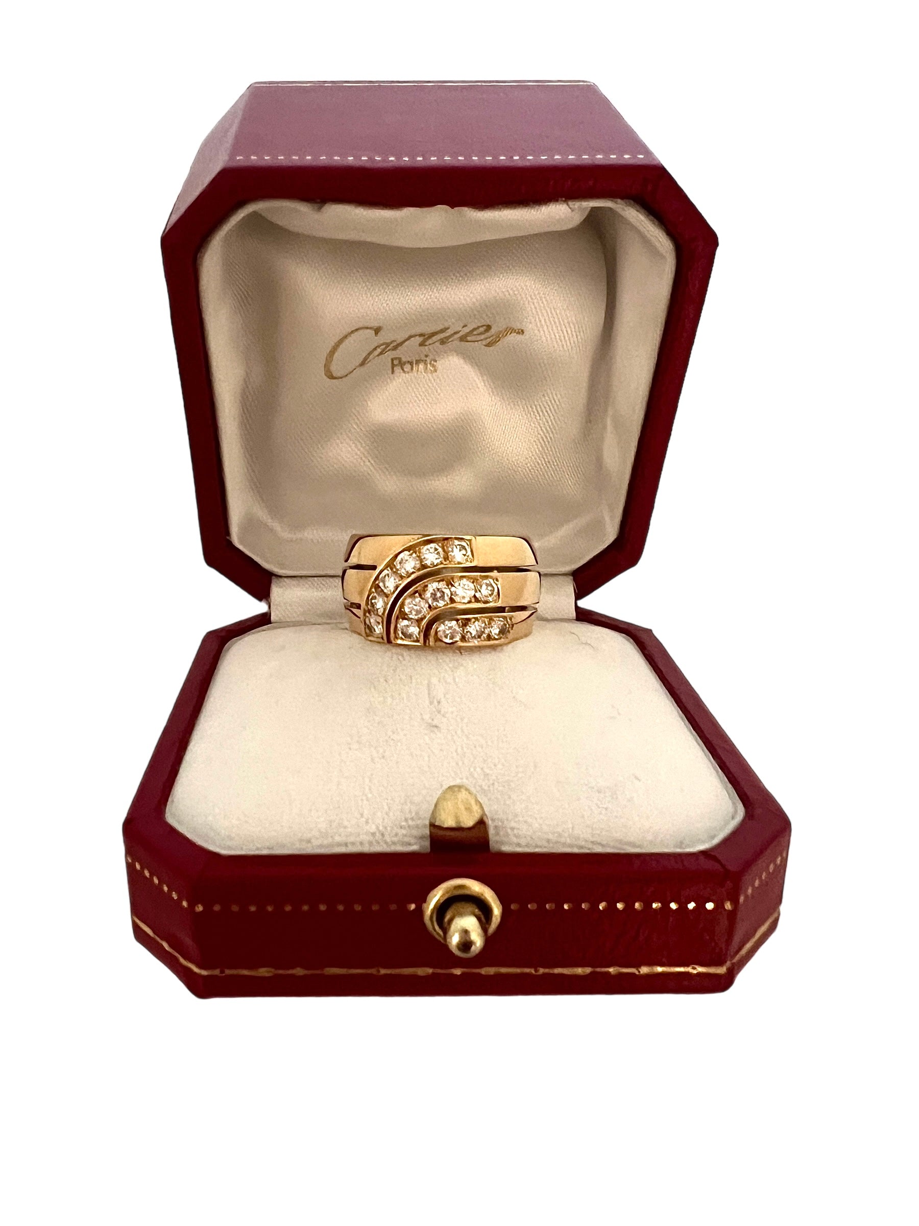 Cartier, Vintage “Up & Up” Ring, Gold and Diamonds
