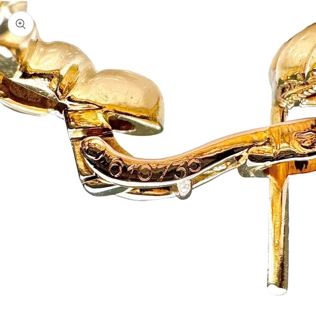 Cartier yellow gold hoop earrings
