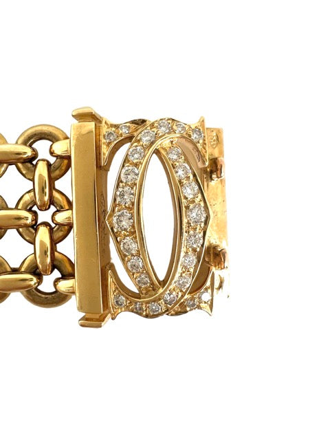 Cartier, Penelope Bracelet, Yellow Gold Diamonds