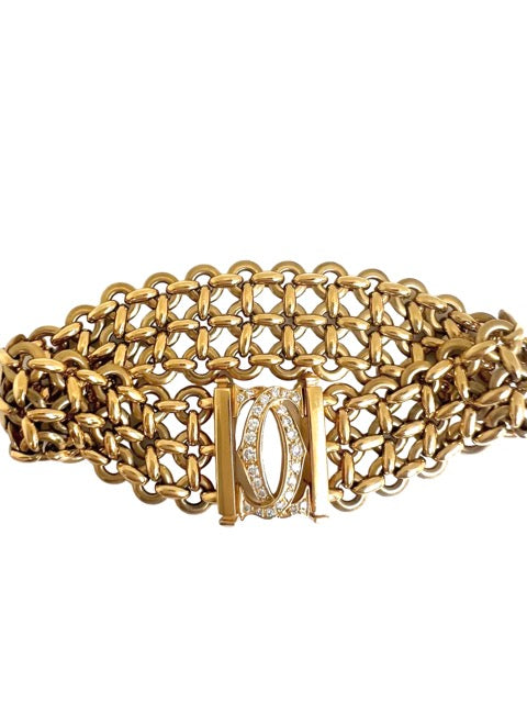 Cartier, Penelope Bracelet, Yellow Gold Diamonds