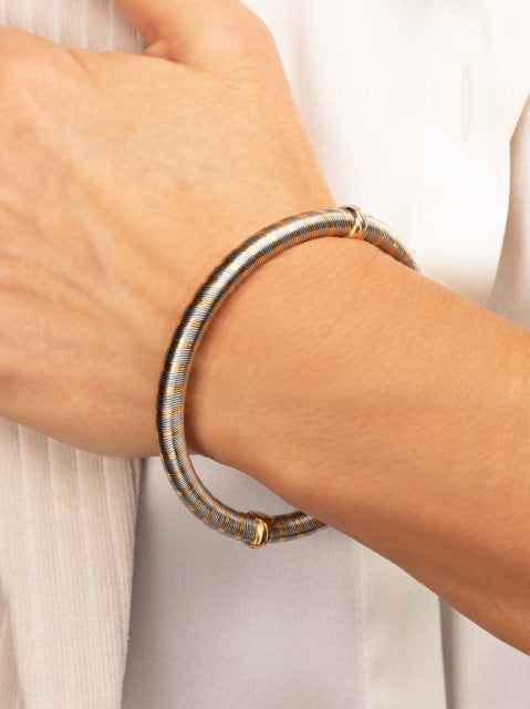 Cartier, bracelet Vintage en or jaune 18K et acier