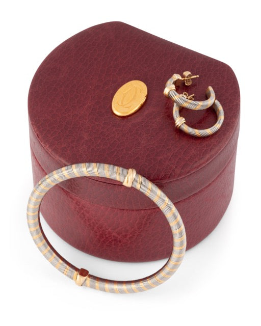 Cartier, bracelet Vintage en or jaune 18K et acier