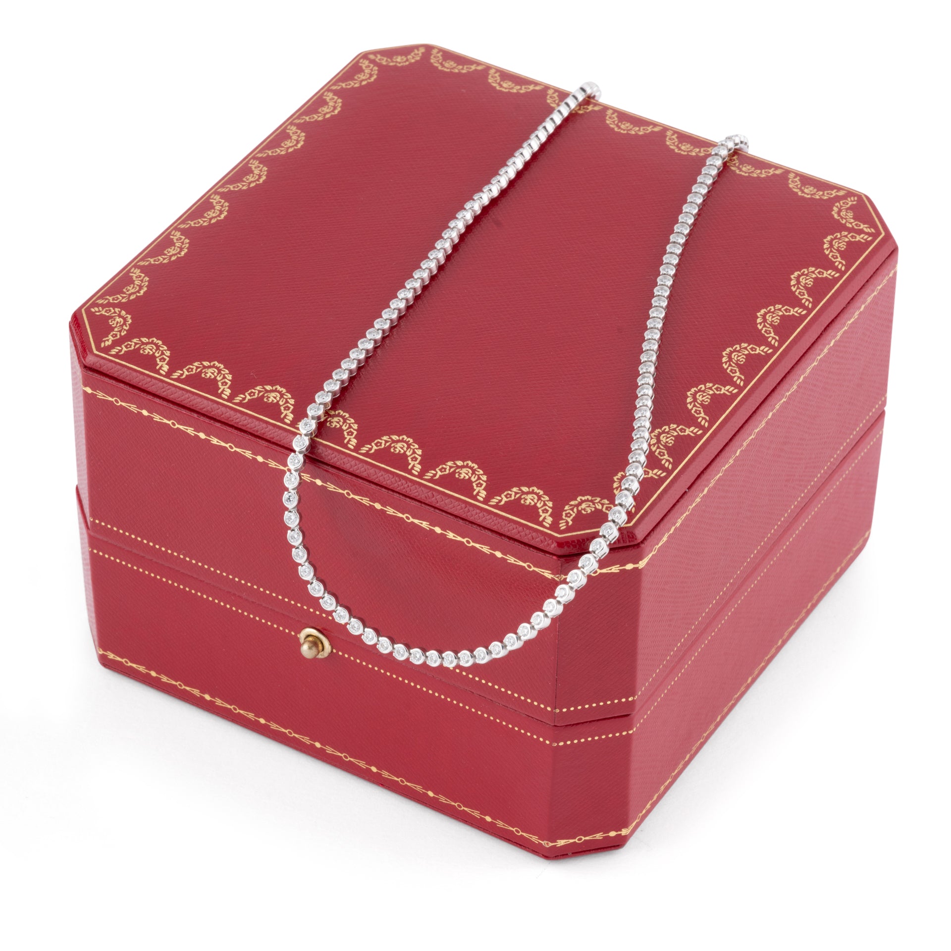 Cartier, Collier "C de Cartier" diamants or blanc