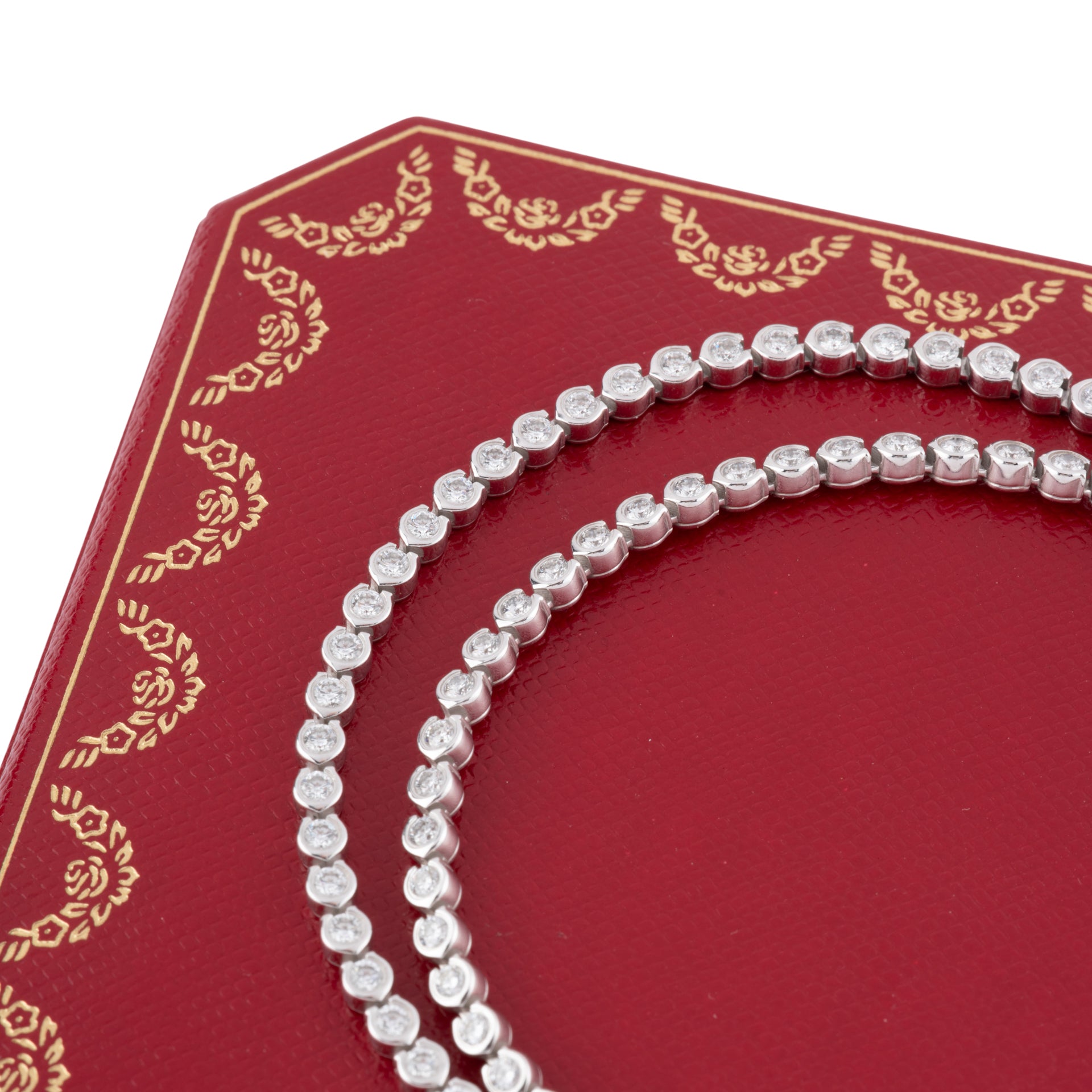 Cartier, "C de Cartier" necklace with diamonds in white gold