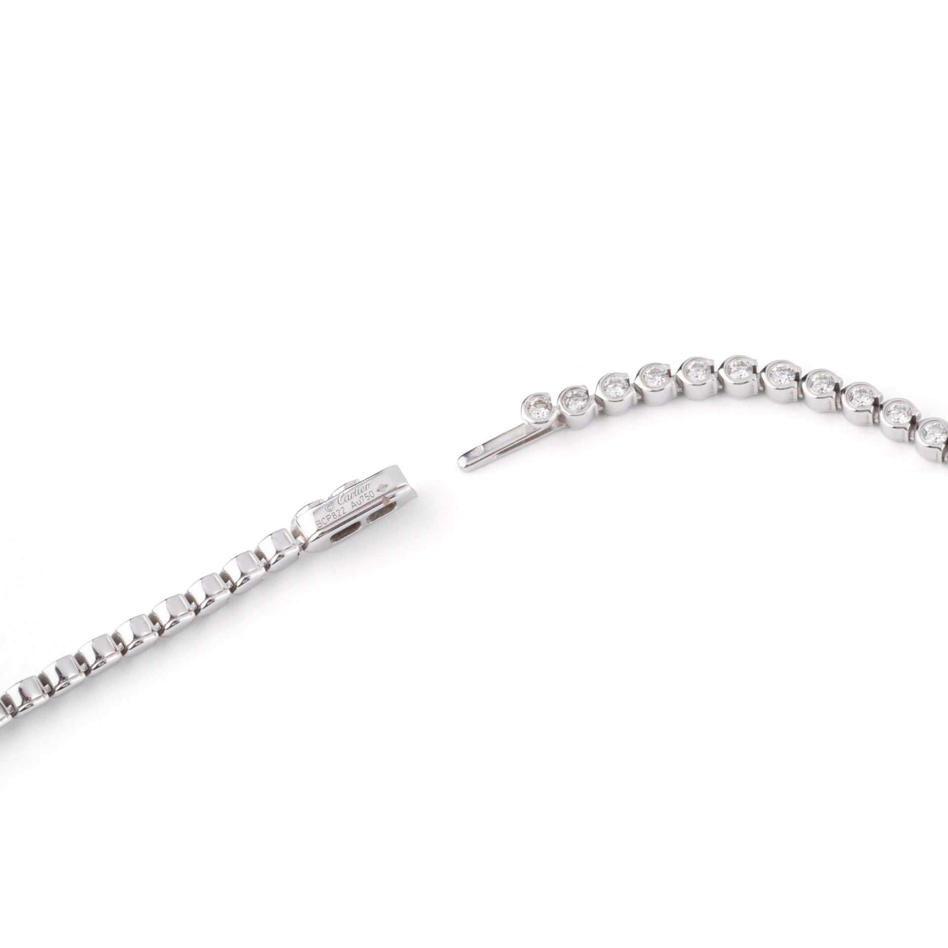 Cartier, "C de Cartier" necklace with diamonds in white gold