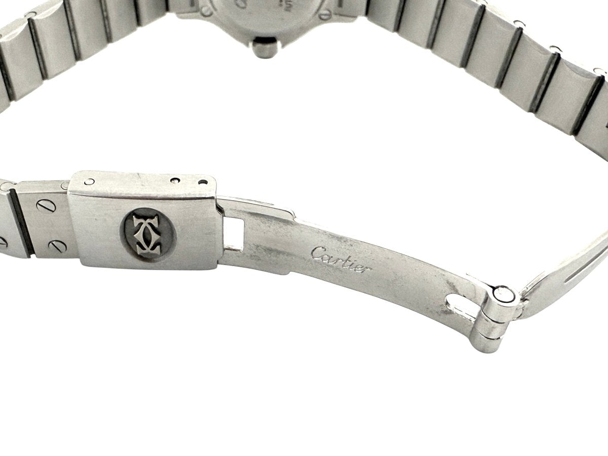 Cartier montre "Santos Octogon" vintage en acier - Maison Eloe