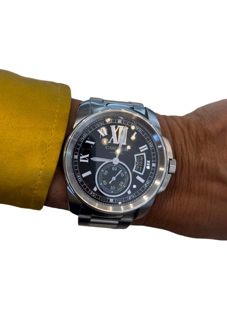 Cartier Calibre steel on steel full set watch