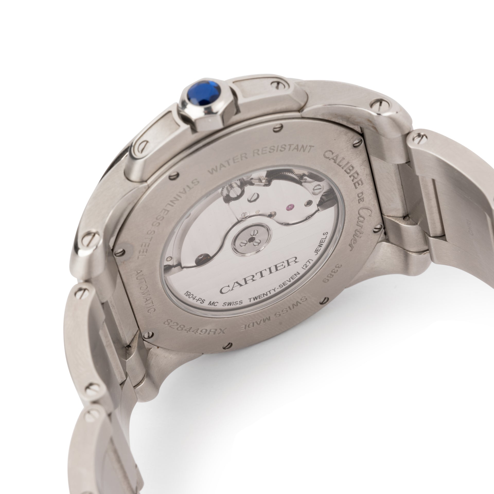 Cartier Calibre steel on steel full set watch