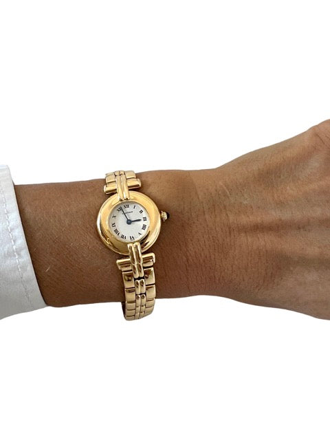 Cartier, Vintage Gold on Gold Coliseum Watch