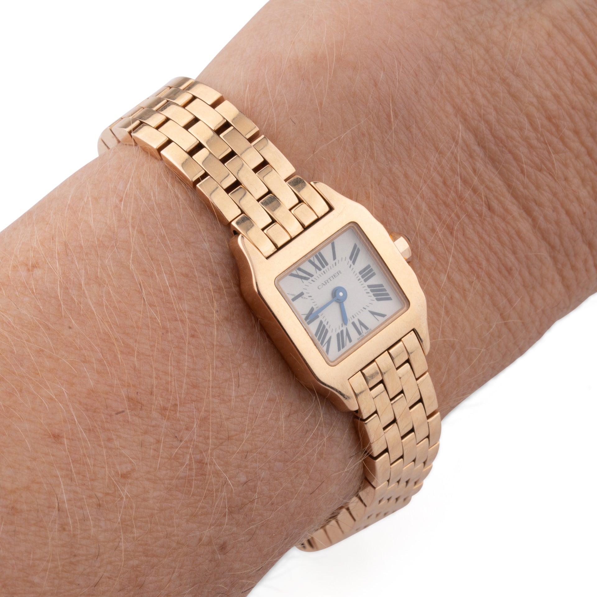Cartier, Santos Mademoiselle watch, small model, pink gold