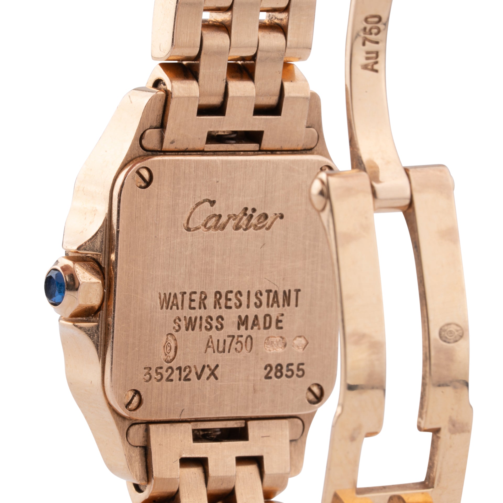 Cartier, Santos Mademoiselle watch, small model, pink gold