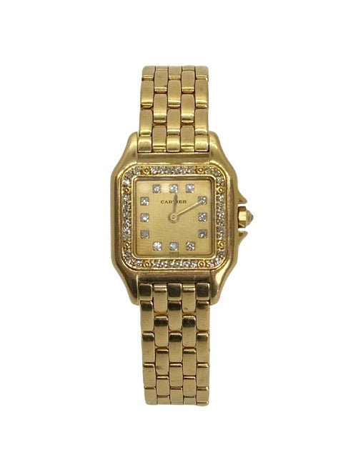 Cartier, Vintage Panther Watch in Gold and Diamonds