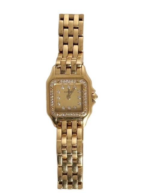 Cartier, Vintage Panther Watch in Gold and Diamonds