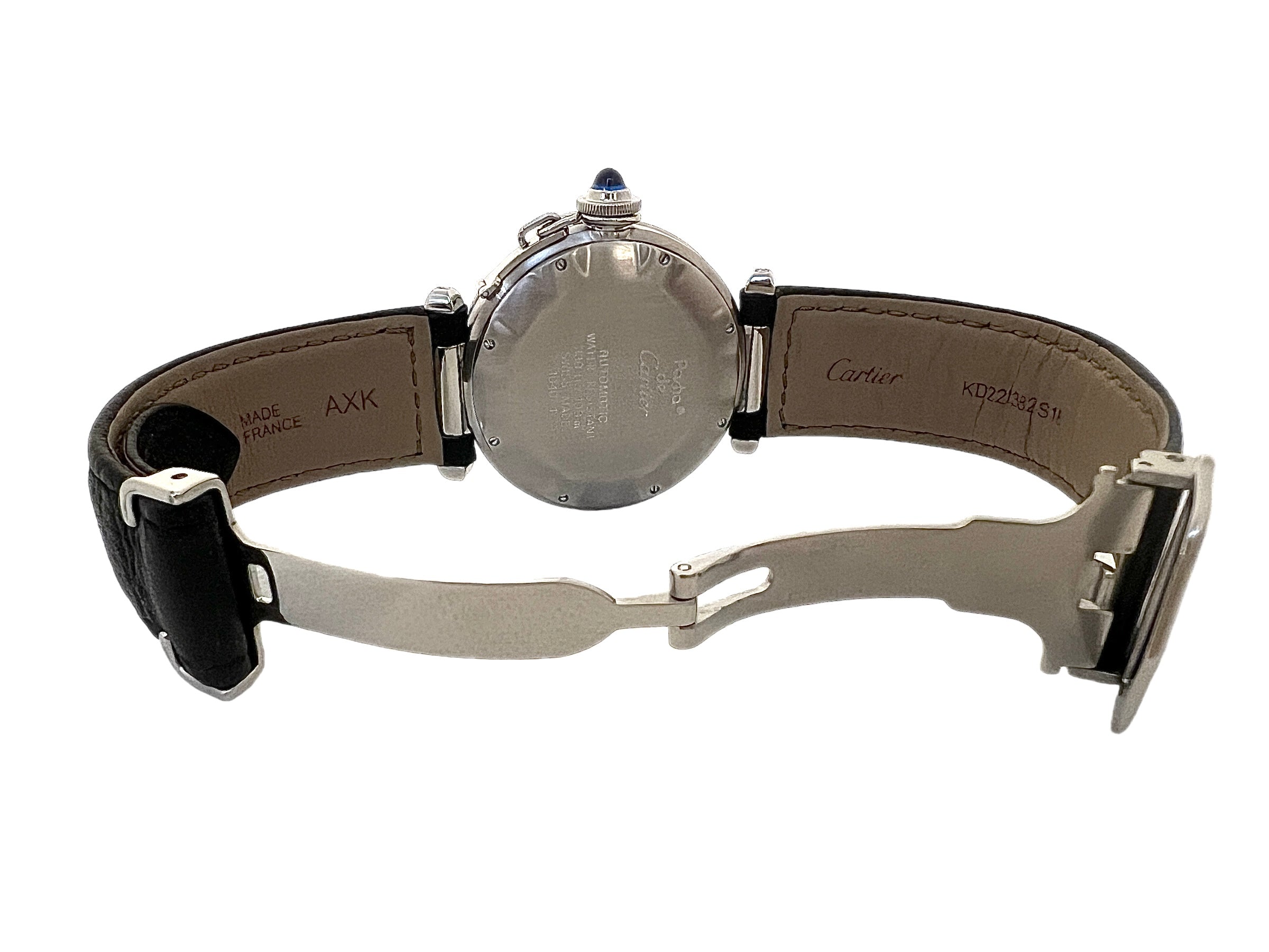 Cartier, Pacha Watch in Steel on Leather