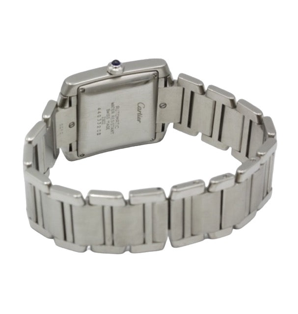 Cartier, "Tank Française" watch, large automatic steel model