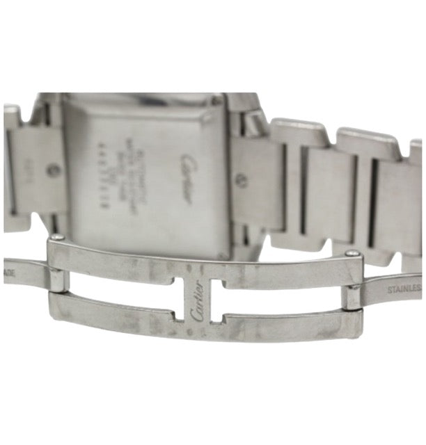 Cartier, "Tank Française" watch, large automatic steel model