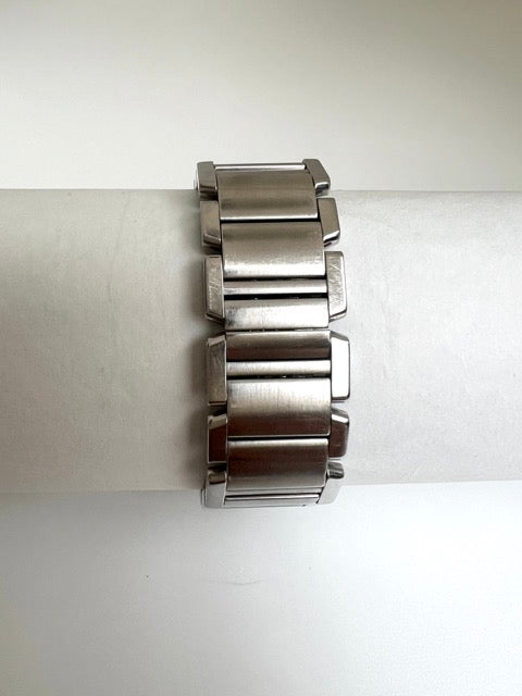 Cartier "Tank Française" watch in steel, quartz
