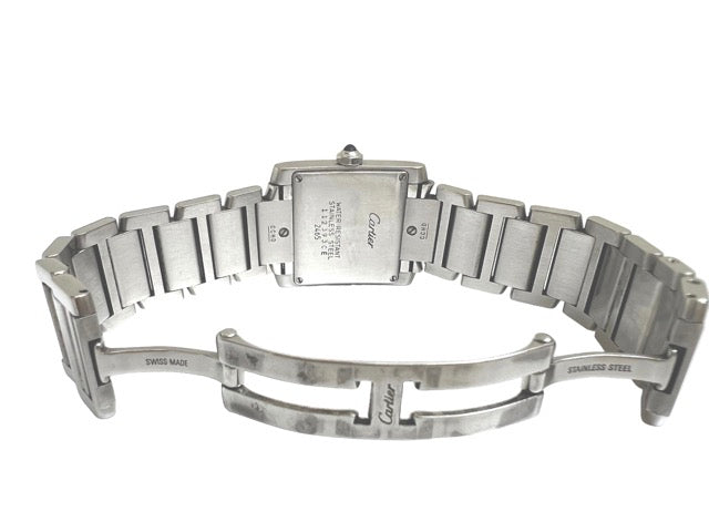 Cartier "Tank Française" watch in steel, quartz