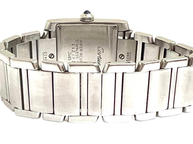 Cartier "Tank Française" watch in steel, quartz