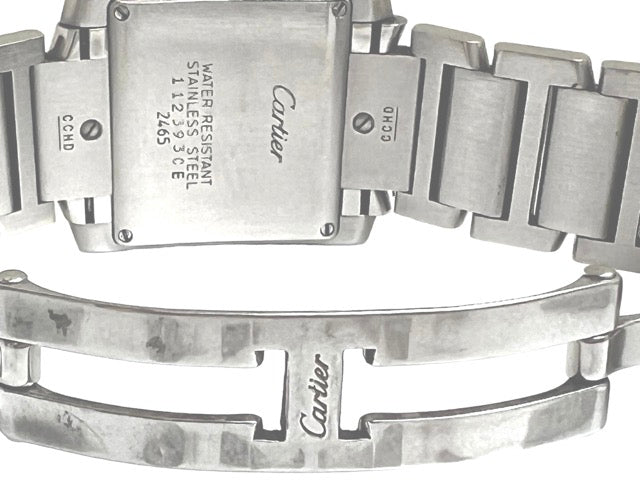Cartier "Tank Française" watch in steel, quartz