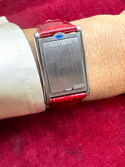 Cartier, Vintage Tank Basculante Watch