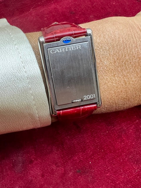 Cartier, Vintage Tank Basculante Watch