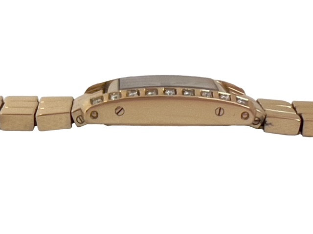 Cartier, Rare Tank Américaine "Lingot" Gold on Gold Watch