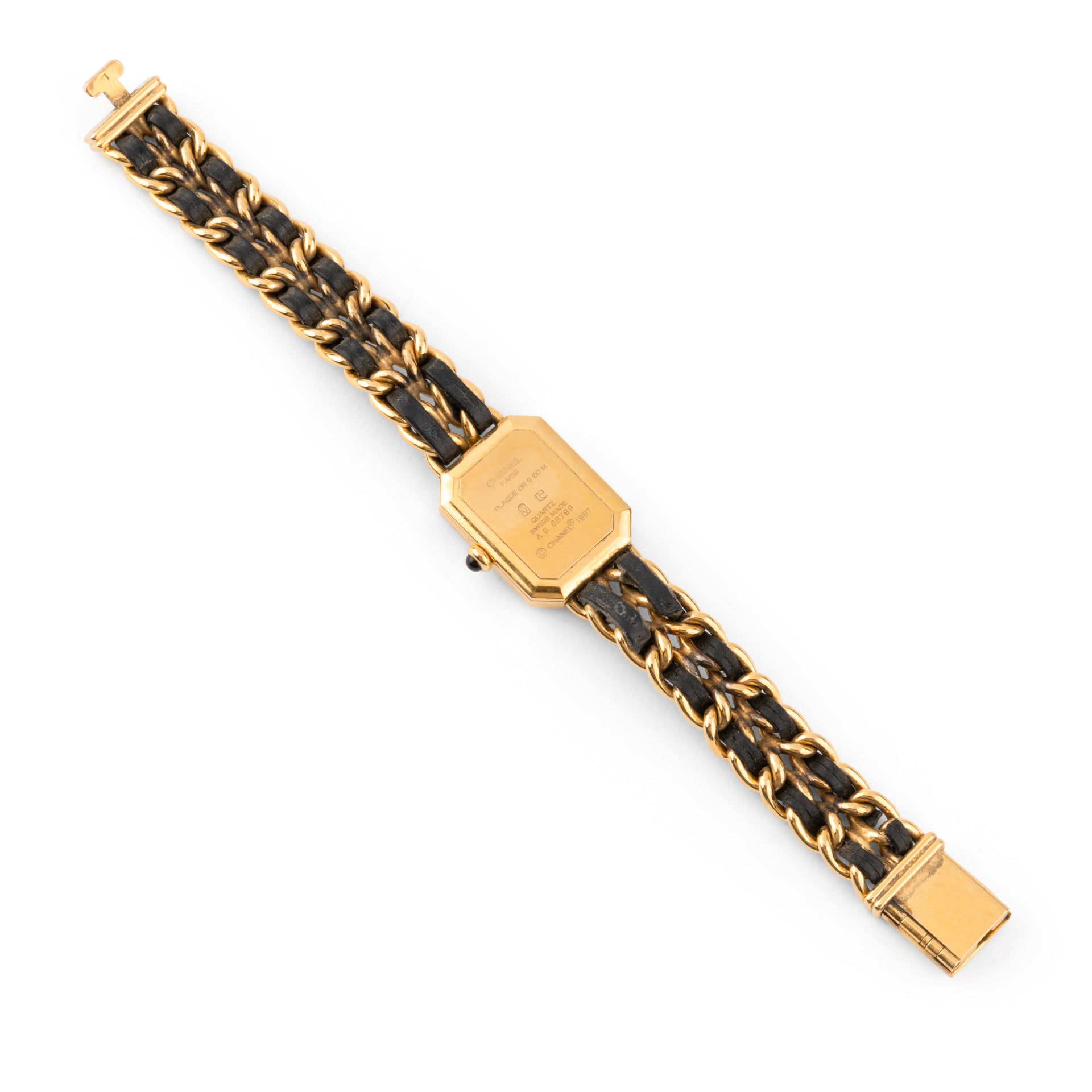 Chanel, Première Watch in Gold-plated Steel and Leather