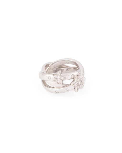 Chanel, bague "Comète", en or blanc et diamants