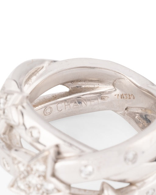 Chanel, bague "Comète", en or blanc et diamants