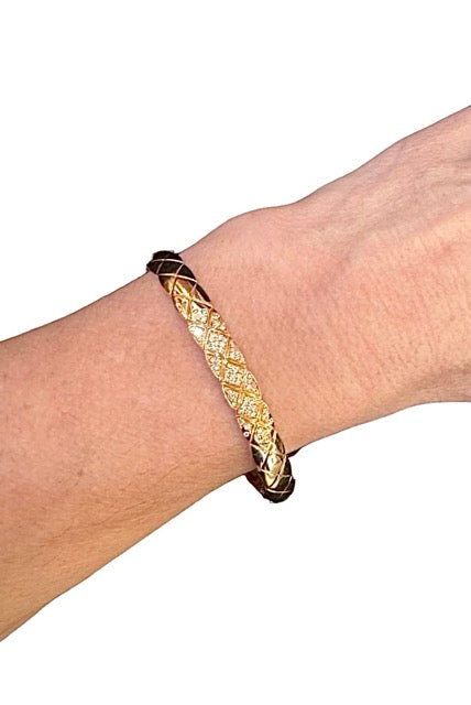 Chanel, Bracelet Coco Crush Or rose, Diamants