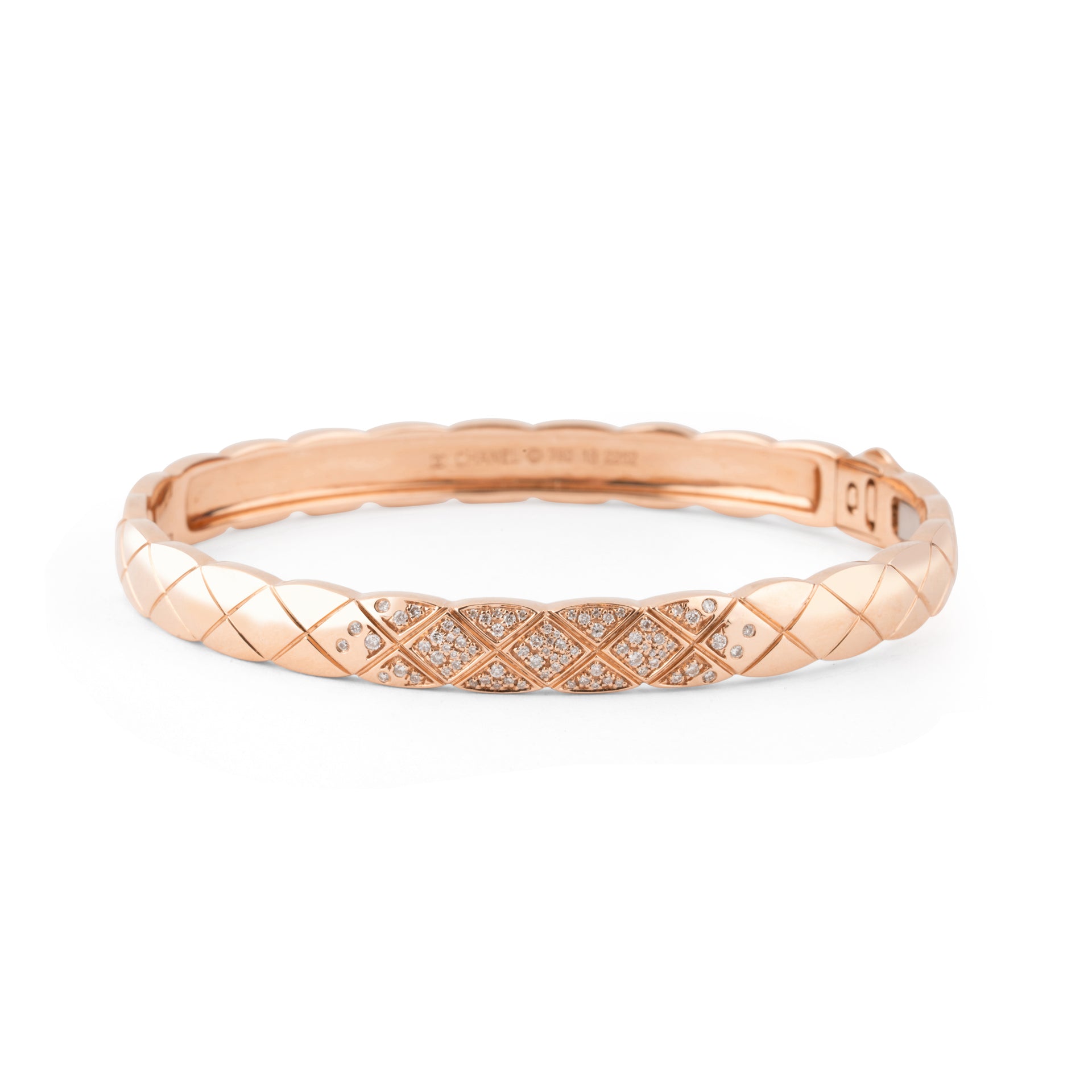 Chanel, Bracelet Coco Crush Or rose, Diamants