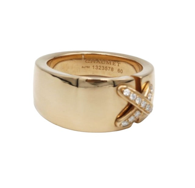 Chaumet, collection "Liens Croisés" or rose et diamants