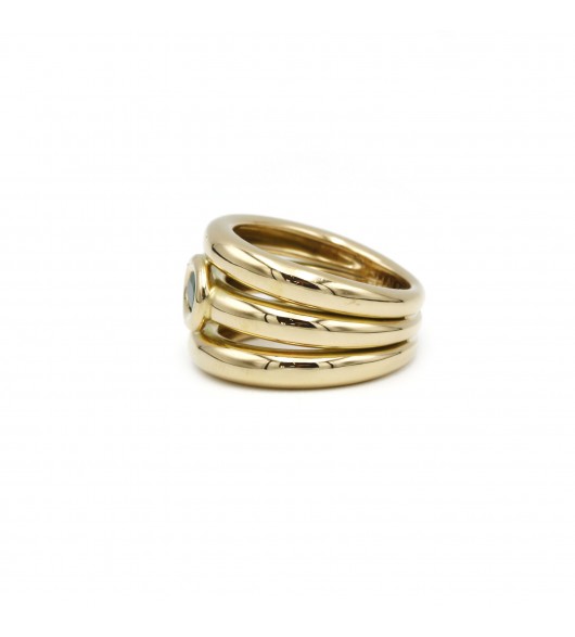 Chaumet, Bague Or jaune et Emeraude