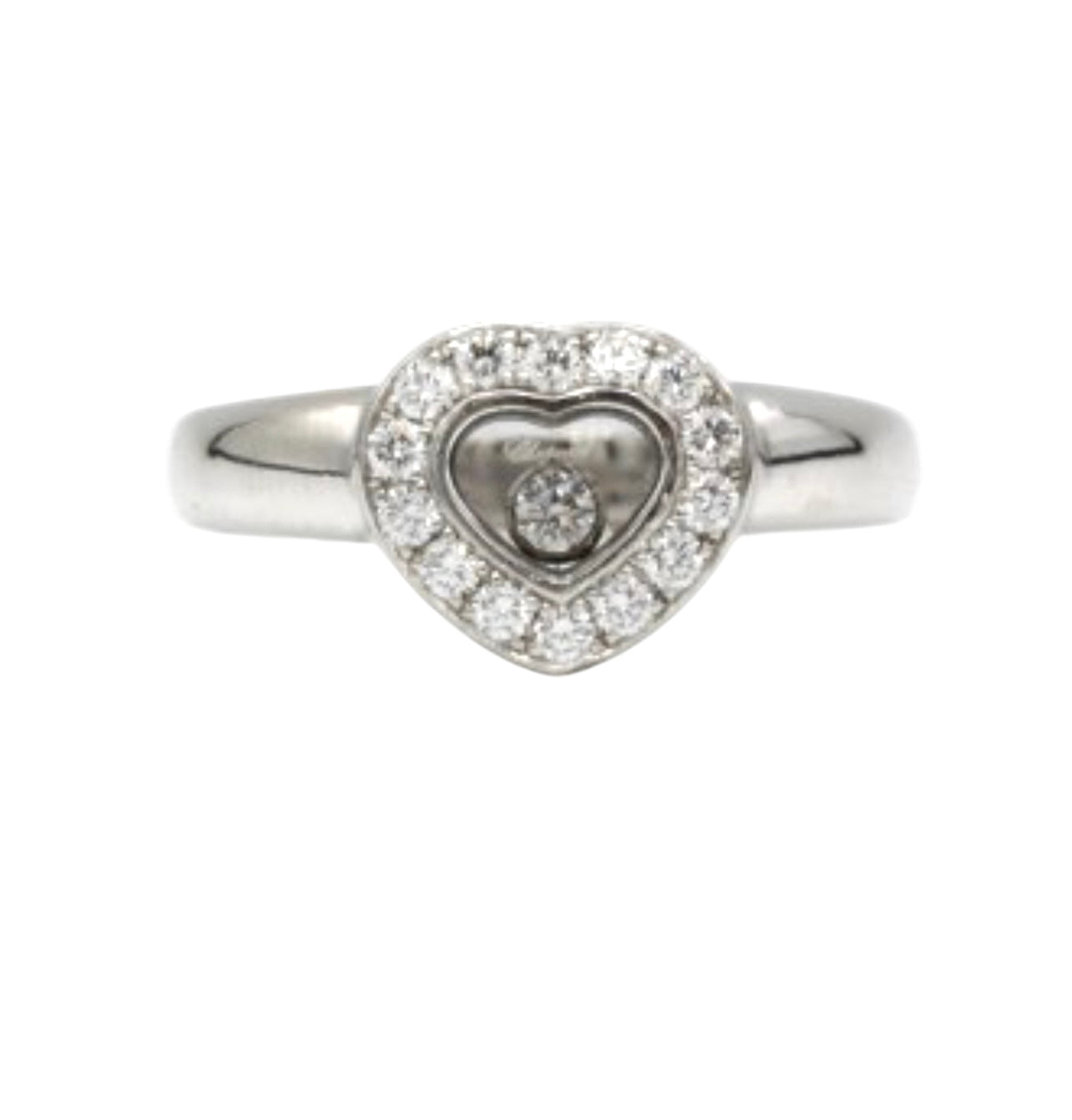 Chopard "Happy Diamonds" ring in white gold and diamonds
