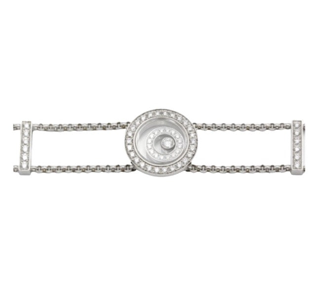 Chopard, "Happy Spirit" bracelet in 18k white gold and diamonds
