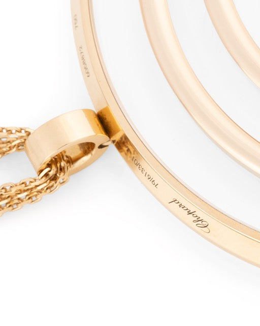 Chopard, collier et pendentif "Happy Spirit" en émail, nacre et diamant