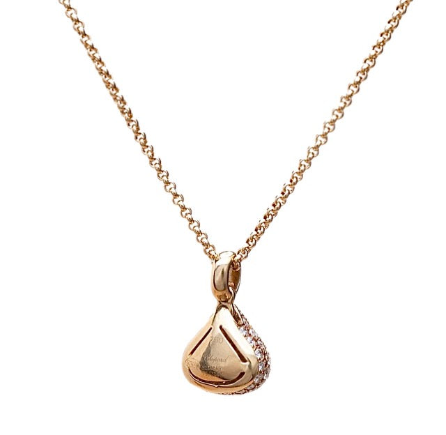 Collier Chopard Vintage or jaune 18K et diamants