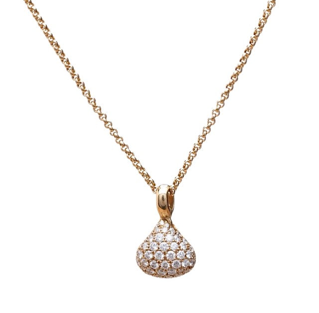 Collier Chopard Vintage or jaune 18K et diamants
