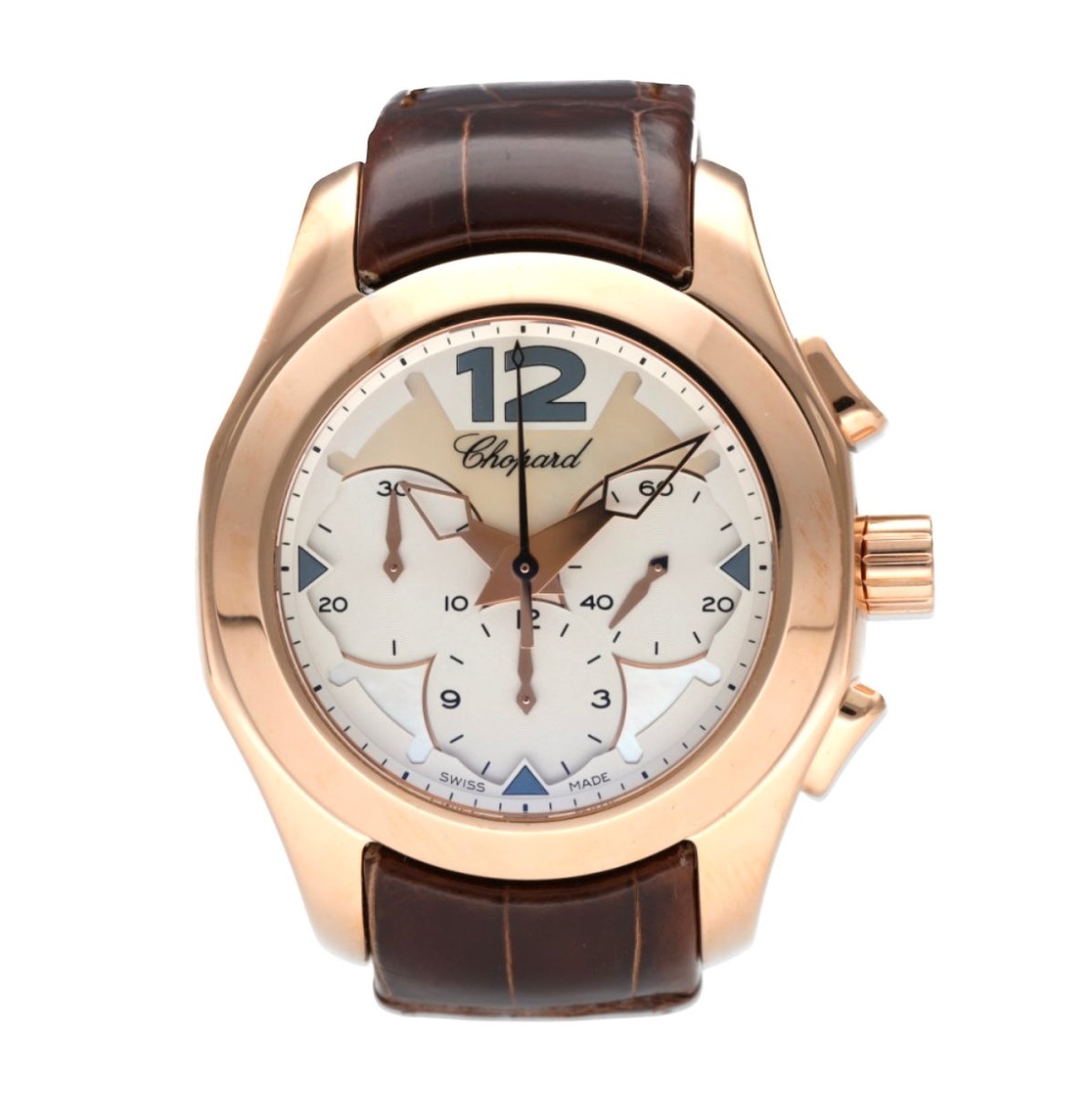 Chopard montre "Elton John" en or rose sur cuir Série limitée automatique - Maison Eloe