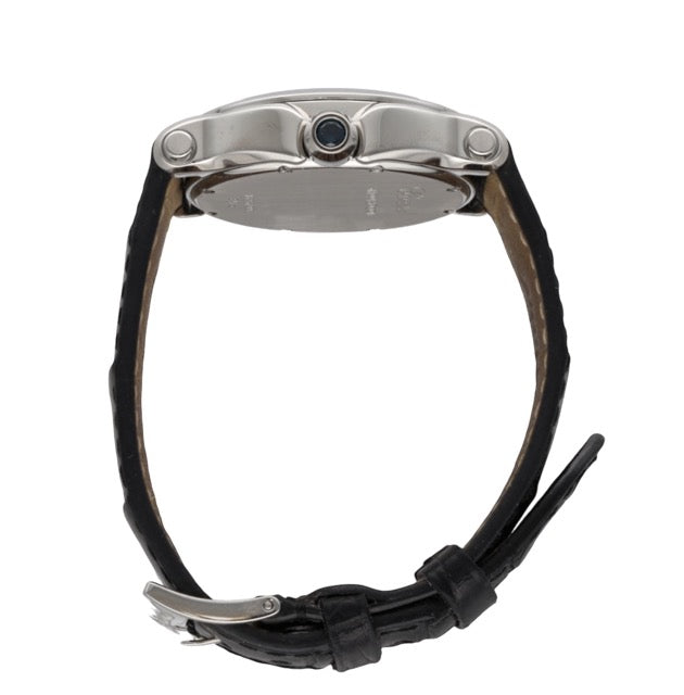 Chopard "Happy Sport" watch in steel and full-set diamonds