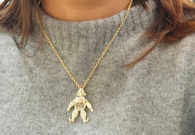 Chopard, pendentif "Happy Clown" en or jaune et diamants mobiles