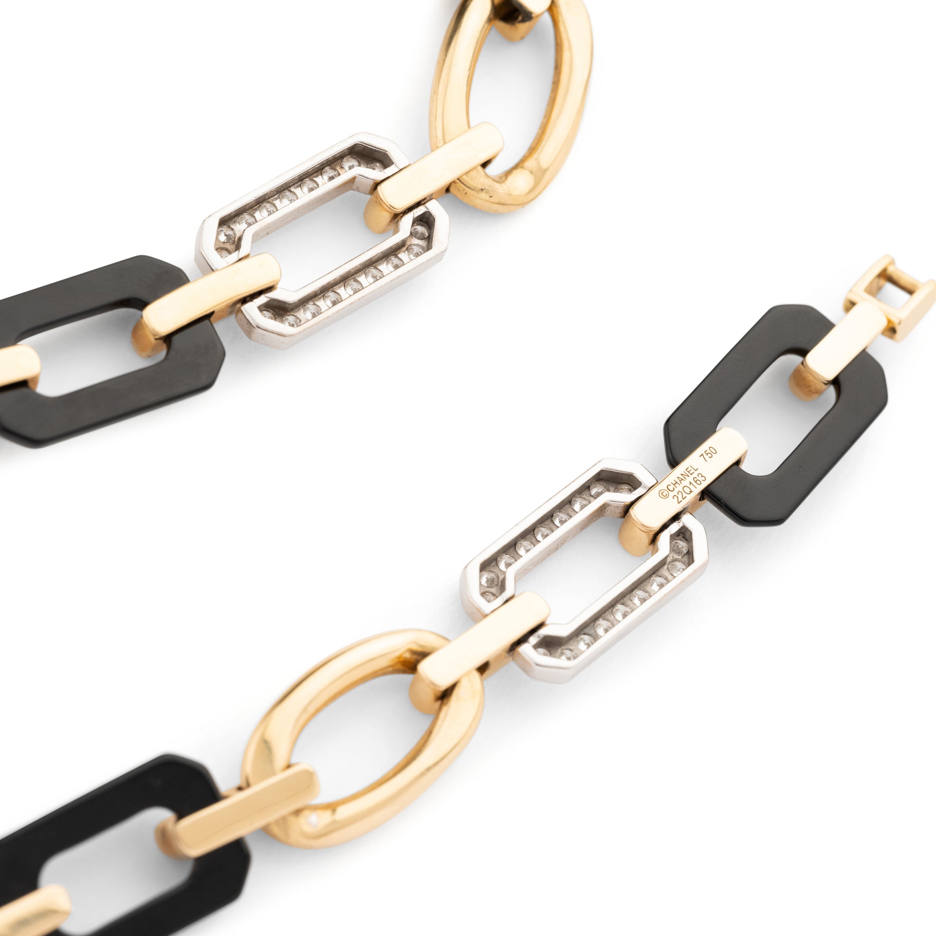 Chanel Gold, Diamond and Onyx Necklace
